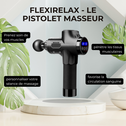 FLEXIRELAX Pistolet de Massage Musculaire - Récupération Sportive