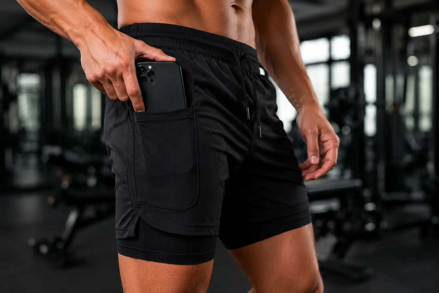 FlexShort™ | Short Sport 2-en-1 Homme