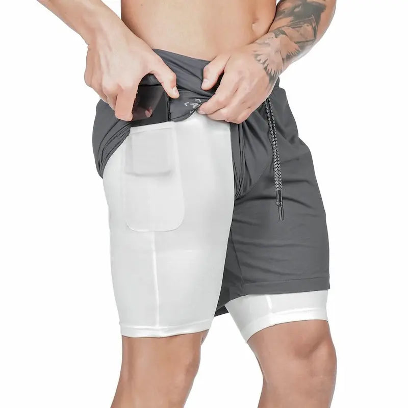 FlexShort™ | Short Sport 2-en-1 Homme